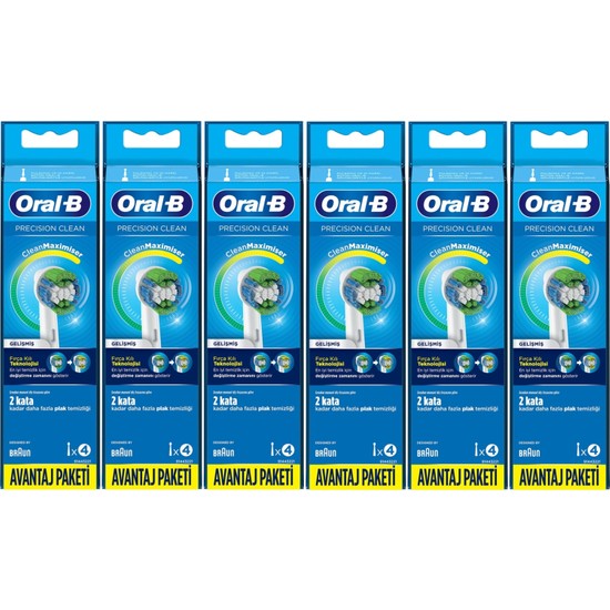 Oral-B Diş Fırçası Yedek Başlığı Precision Clean 24 Adet Fiyatı