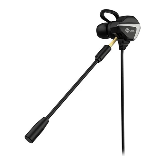 Lenovo Lecoo HT105 3.5mm Jacklı Mikrofonlu Kulak İçi Çıkarılabilir Mikrofonlu Gaming Kulaklık Siyah