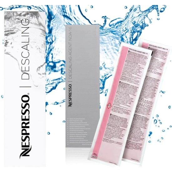 Nespresso Kireç Çözme Seti (Kahve Makineleri İçin) Descaling Kit Nespresso Kireç Çözücü Seti 2X100 ml