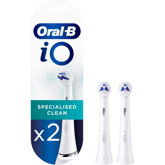 Oral-B iO Specialised Clean Beyaz Diş Fırçası Yedek Başlığı 2 Adet