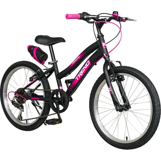 Trendbike Mistral L 20 Jant Vites Çocuk Bisikleti 6-10 Yaş Kız Çocuk Bisikleti Siyah-Fuşya 20.411-S-F