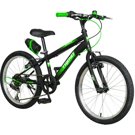 Trendbike Mistral M 20 Jant Vitesli Çocuk Bisikleti 6-10 Yaş  Çocuk Bisikleti Siyah-Neon Yeşil 20.410-S-NY