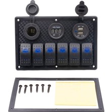 Bfy Switch Panel 6'lı +Usb+Plastik Çakmaklık+ Voltmetre