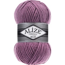 Alize Süperlana Maxi El Örgü Ipi 5 Adet 100 Gram 28 Gül Kurusu