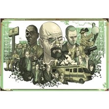 Hayat Poster Breaking Bad Sezon Retro Vintage Ahşap Poster