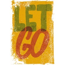 Hayat Poster Let Go Retro Vintage Ahşap Poster