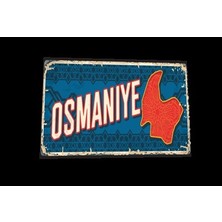 Hayat Poster Osmaniye Şehir Posterleri Retro Ahşap Poster