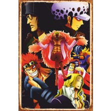 Hayat Poster One Piece Anime Retro Ahşap Poster 748