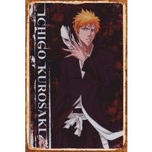 Hayat Poster Ichigo Kurosaki Anime Retro Ahşap Poster 750