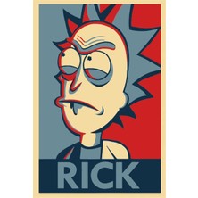 Hayat Poster Rick Anime Hope Tarz Retro Ahşap Poster