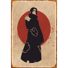 Hayat Poster Naruto Uchiha Itachi Anime Retro Ahşap Poster 755