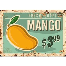 Hayat Poster Mango Mutfak Posterleri-14 Retro Ahşap Poster