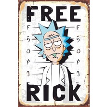 Hayat Poster Free Rick Retro Vintage Ahşap Poster