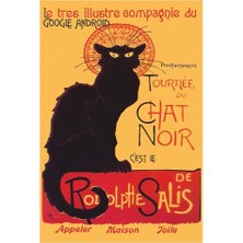 Hayat Poster Paris Sirk Kedisi Retro Vintage Ahşap Poster