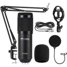 Gaman M-800U 1.8m 3.5mm Masaüstü Tripodlu Mikrofon Yayıncı Youtuber Profesyonel Mikrofon Gaming