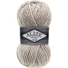Alize Süperlana Maxi El Örgü Ipi 5 Adet 100 Gram 152 Bej Melanj