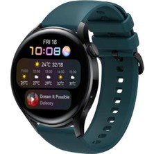 Basias Huawei Watch Gt2 / Gt2 Pro / Gt3 / Gt3 Pro 46MM  Uyumlu Termoplastik Silikon Kordon
