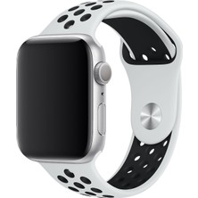 Pazariz Apple Watch Uyumlu Kordon 2 3 4 5 Seri 38 mm ve 40 mm Delikli Kordon Kayış