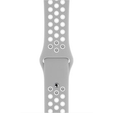 Pazariz Apple Watch Uyumlu Silikon Kayış Delikli Kordon Uyumlu Seri 1 2 3 4 5 6 7 Se 42MM/44MM/45MM