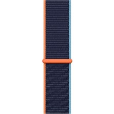 Pazariz Apple Watch Uyumlu 1-2-3-4-5-6-Se-7 Serisi 42MM - 44MM - 45MM Uyumlu Spor Kumaş Kordon