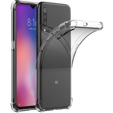 Kip GSM Xiaomi Mi 9 Şeffaf Kamera Korumalı Darbe Emici Telefon Kılıfı