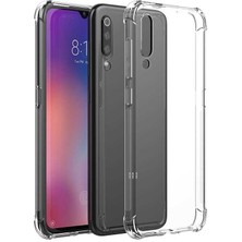 Kip GSM Xiaomi Mi 9 Şeffaf Kamera Korumalı Darbe Emici Telefon Kılıfı