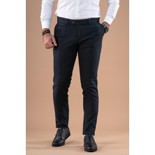 24 Slimfit Kışlık Armürlü Pamuklu Gabardin Pantolon