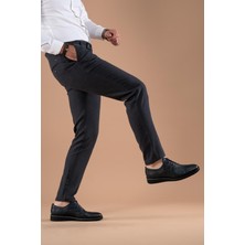 24 Slimfit Kışlık Armürlü Pamuklu Gabardin Pantolon