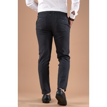 24 Slimfit Kışlık Armürlü Pamuklu Gabardin Pantolon