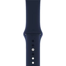 Pazariz Apple Watch Uyumlu 3 4 5 6 7 8 Se Delikli 38 40 41MM Kordon Kayış Bileklik Klasik Silikon