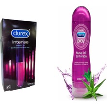 Durex Play Aloe Vera 2 Si 1 Arada Masaj Jeli 200 ml + Durex Intense Uyarıcı Jel