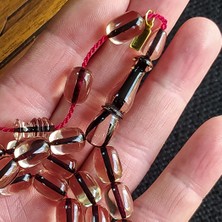 Vip Kehribar Koleksiyonluk Ebu Sırr Imzalı Su Bagası Tesbih 9X12 mm Katalin Kanayan Baga Tespih Necef Baga