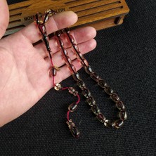 Vip Kehribar Koleksiyonluk Ebu Sırr Imzalı Su Bagası Tesbih 9X12 mm Katalin Kanayan Baga Tespih Necef Baga