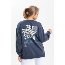 AS Anita Store Sırt Baskı Detaylı Bisiklet Yaka Sweatshirt