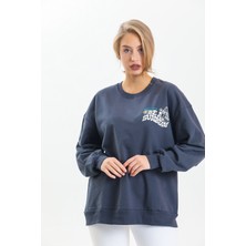 AS Anita Store Sırt Baskı Detaylı Bisiklet Yaka Sweatshirt