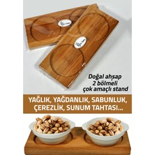 Aytan Home Yağlık, Yağdanlık, Çerezlik, Sabunluk, Sunum Standı (Çok Amaçlı Ahşap Stand)