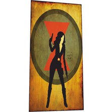 Hayat Poster Wonder Woman Marvel Süper Kahraman Mini Retro Ahşap Poster