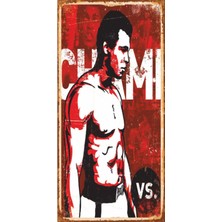 Hayat Poster Muhammet Ali (10 cm x 20 Cm) Mini Retro Ahşap Poster