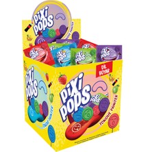 Pixi Pops Kabartmalı Yüz İfadeli Dil Boyayan Yassı Lolipop 6,2 gr x 150 adet