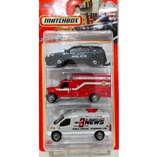 Matchbox Üçlü Araba Seti Mbx Servıce HFK16 C3713