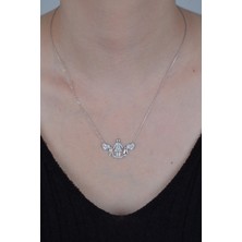 Essare 925 Ayar Gümüş Kalp Detay Anne ve Bebekler Kolye