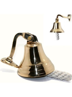 Sea Power Denizci Gerçek Pirinç Gemici Duvar Çanı 10.5cm