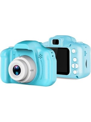 Pazariz Mavi Mini Dijital Fotoğraf Makinesi 1080P HD Çocuklar İçin Kullanım Kolaylığı ve Eğlence