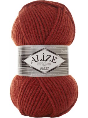 Alize Süperlana Maxi El Örgü Ipi 5 Adet 100 Gram 36 Taba