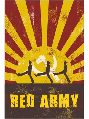 Hayat Poster Red Army Kızıl Ordu Retro Vintage Ahşap Poster