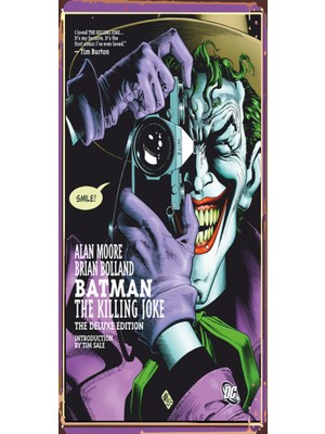 Hayat Poster Batman Joker(10 cm x 20 Cm)  Mini Retro Ahşap Poster