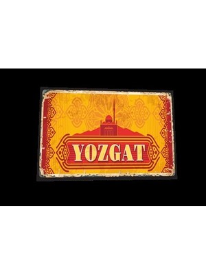 Hayat Poster Yozgat Şehir Posterleri Retro Ahşap Poster