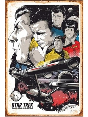 Hayat Poster Star Trek Sinema Retro Vintage Ahşap Poster
