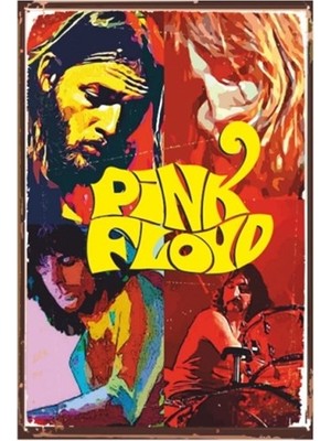 Hayat Poster Pink Floyd Retro Vintage Ahşap Poster