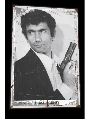 Hayat Poster Yılmaz Güney Film Sahnesi Retro Ahşap Poster 818